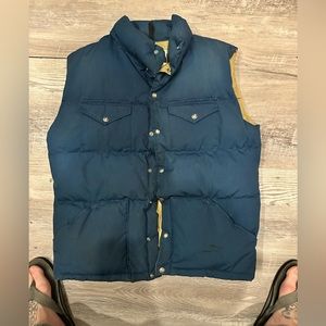 Vintage the north face down vest. Mens, made in USA
